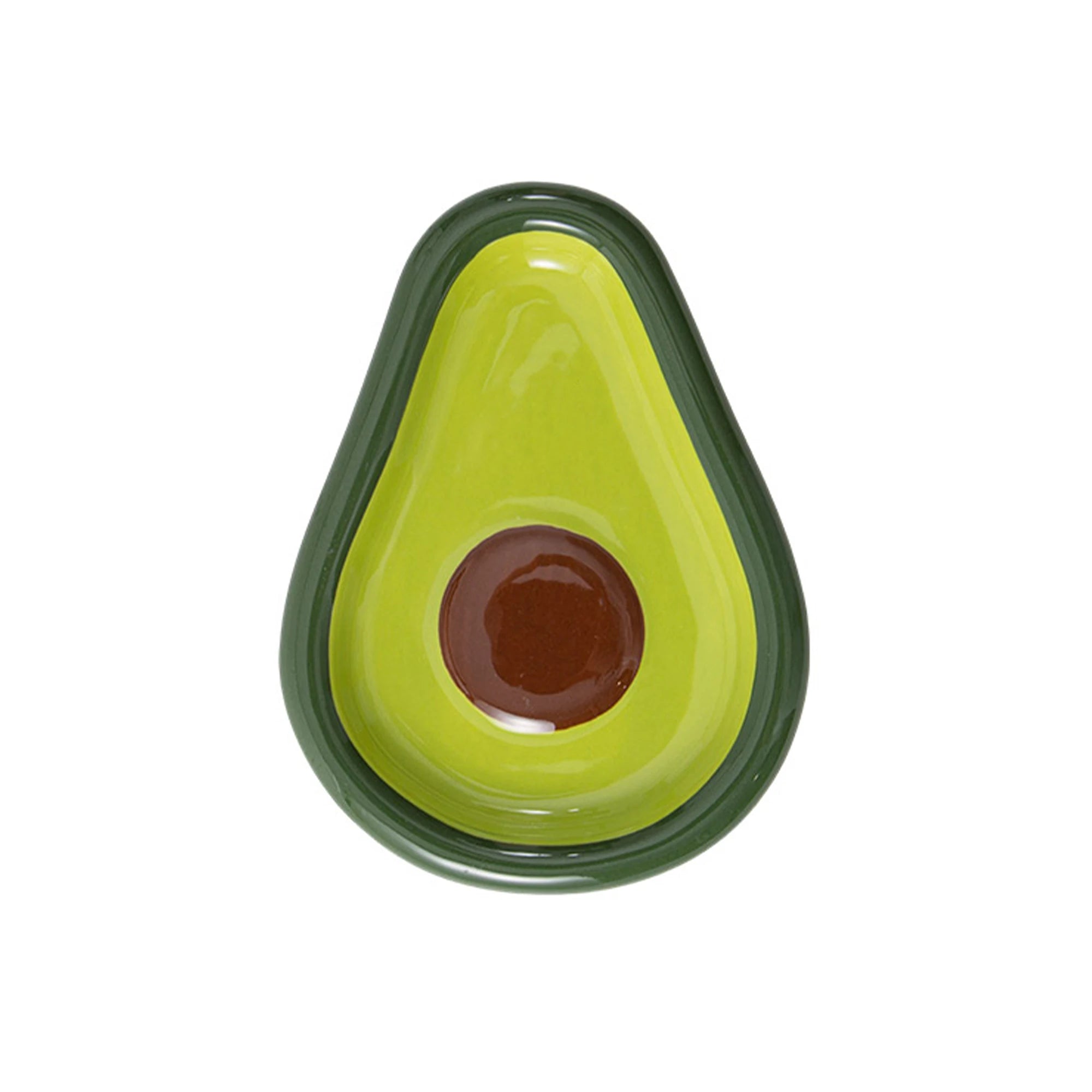 Avocado Ceramic Spoon Rest for Kitchen Countertops