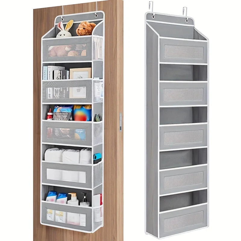 Over-the-Door 5-Pocket Hanging Organizer for Bedroom or Bathroom