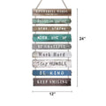 Inspire Wooden Rectangular Hanging Wall Art – Motivational Sign for Office, Bedroom, or Living Room