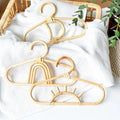 Willow Rattan Wall Hooks for Kids Room Organization