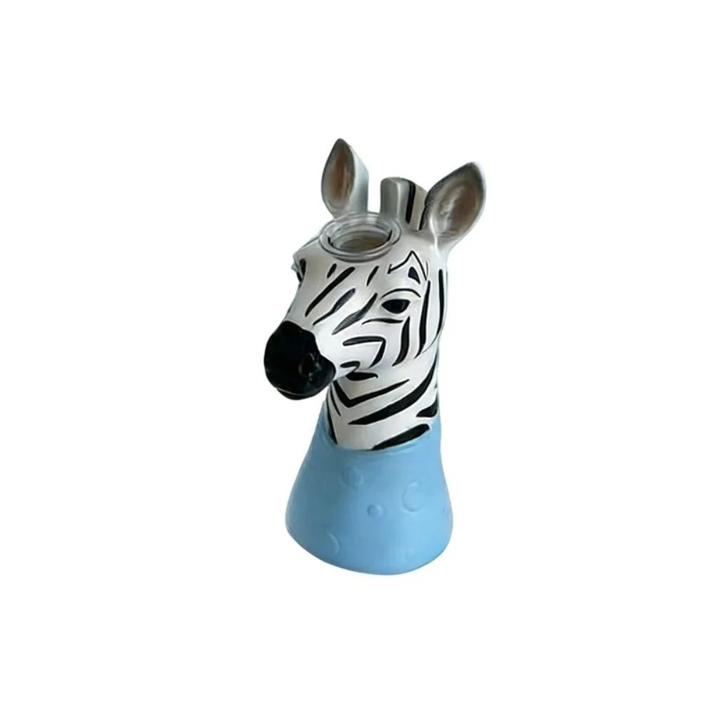 Savanna Animal Head Vase – Playful Decorative Pottery for Shelf or Nursery