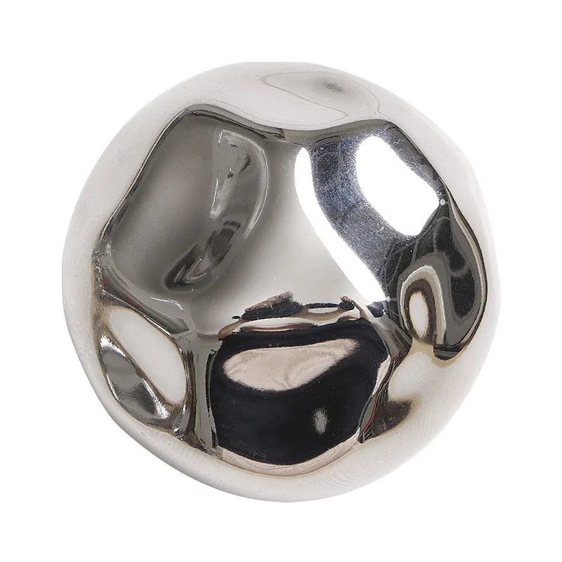 Sienna Hammered Silver Stone Wall Hook