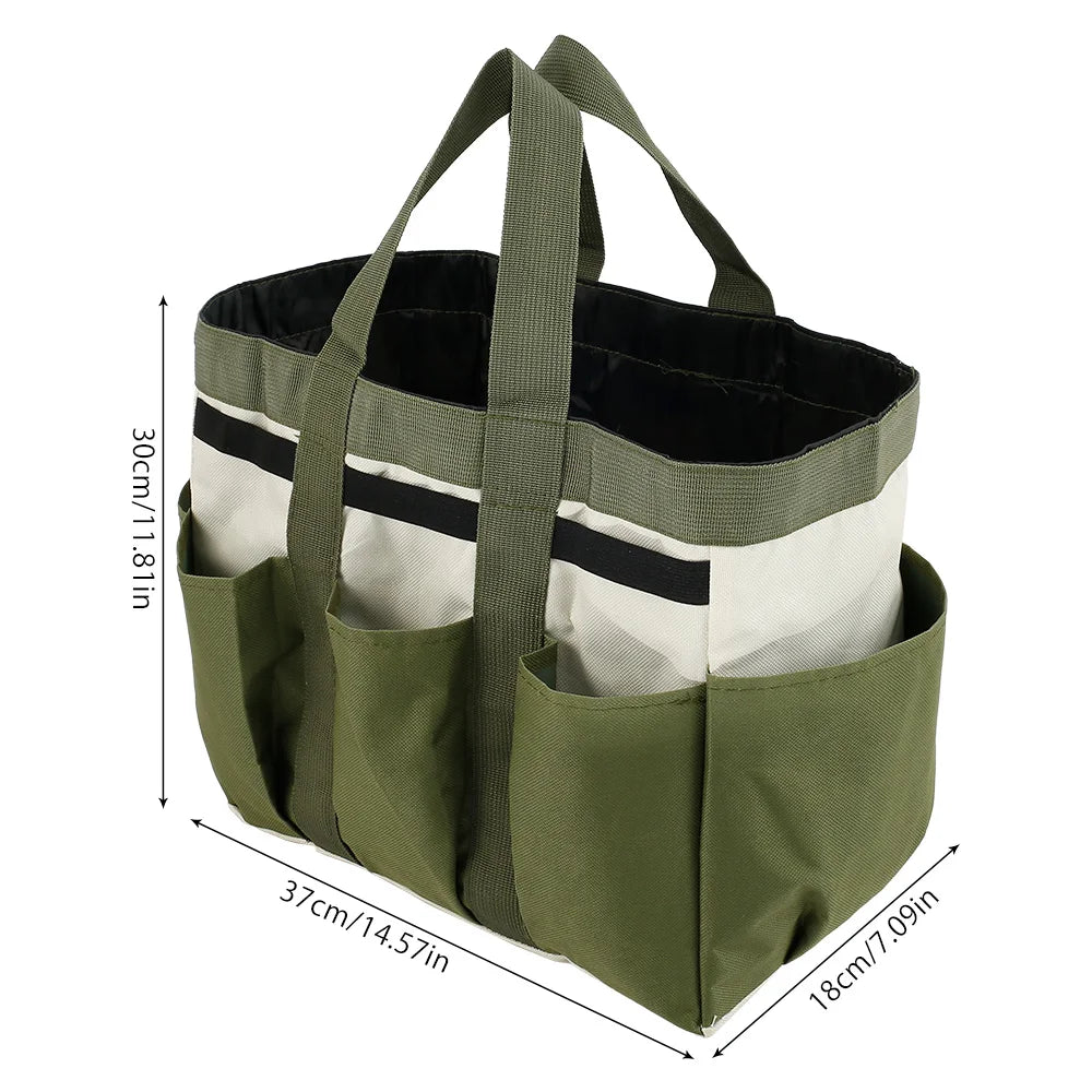 Multi-Pocket Garden Tool Tote Bag for Indoor & Outdoor Organization