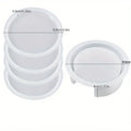 Silicone Coaster Resin Mold Set with Storage Holder for DIY Home Decor