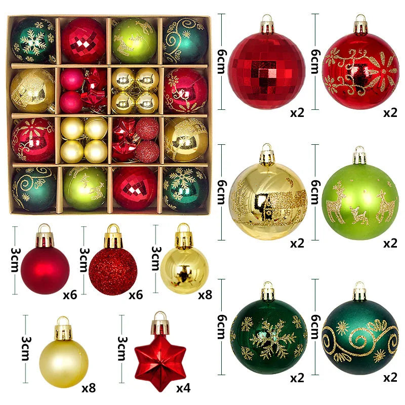 Winterberry Christmas Ornament Set for Tree Decorating