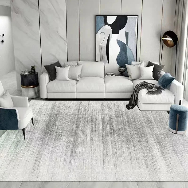 Modern Washable Area Rug with Anti-Slip Backing for Living Room