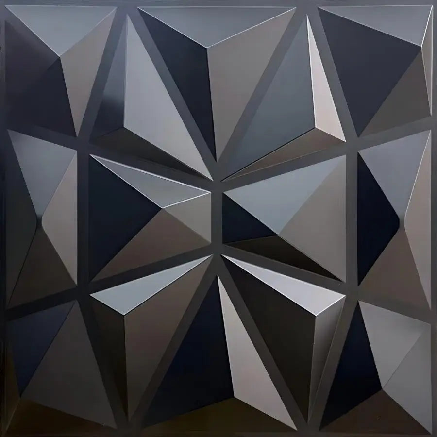 3D Textured PVC Wall Panels – 12 or 20 Square Tiles for Modern Accent Walls, Living Room & Bedroom