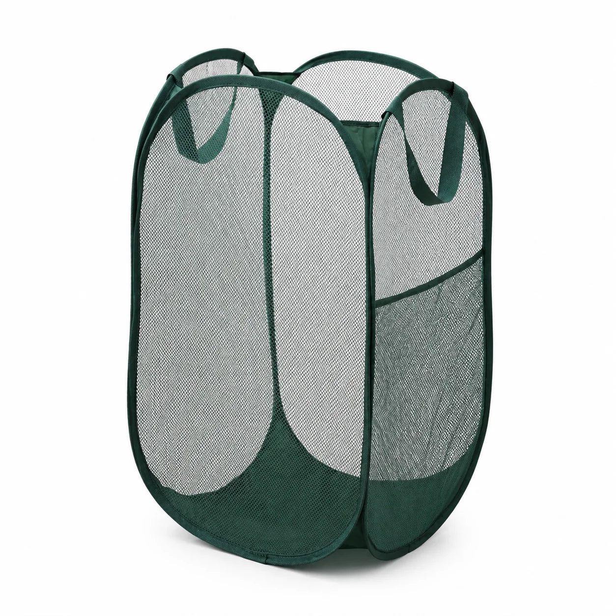 Foldable Mesh Toy Storage Basket with Handles for Kids' Room or Playroom