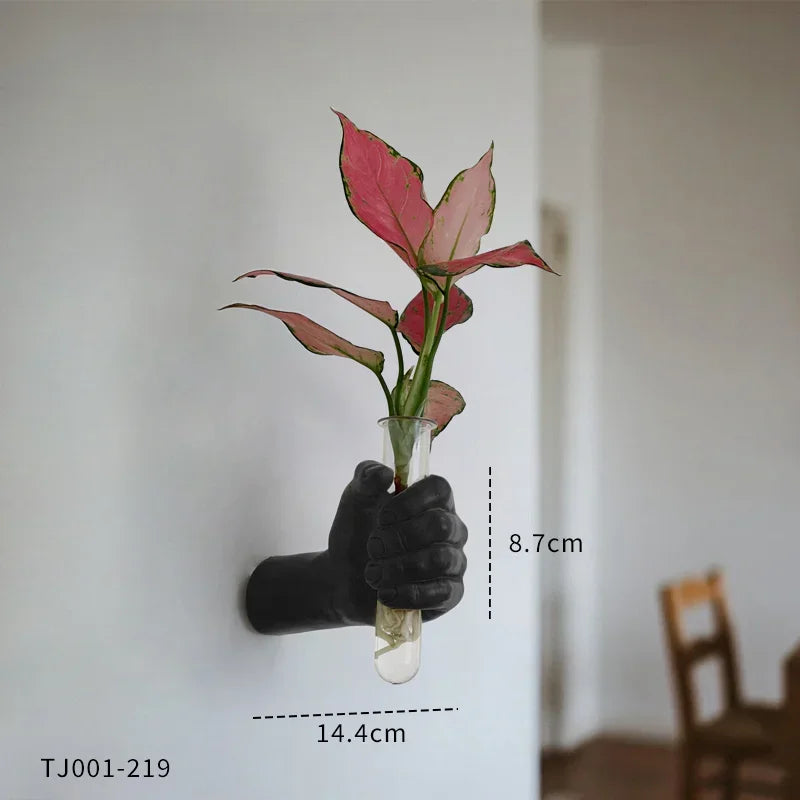 Arlo Fist-Shaped Wall Vase Sculpture
