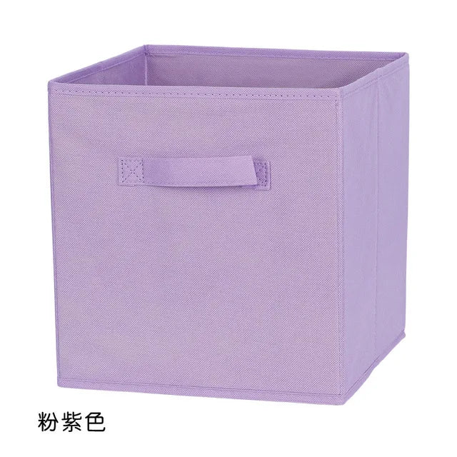 Foldable Fabric Cube Storage Bin for Shelves, Closets & Playrooms