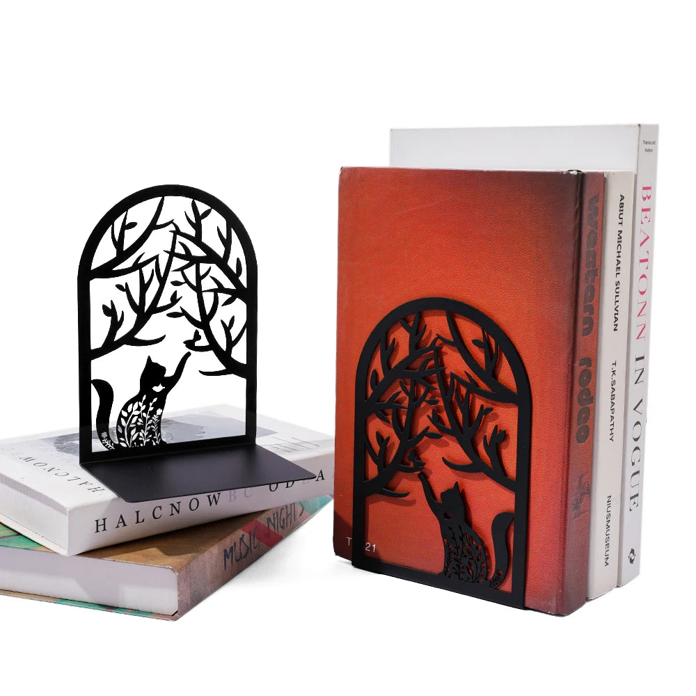 Willow Arch Cat & Dog Metal Bookends