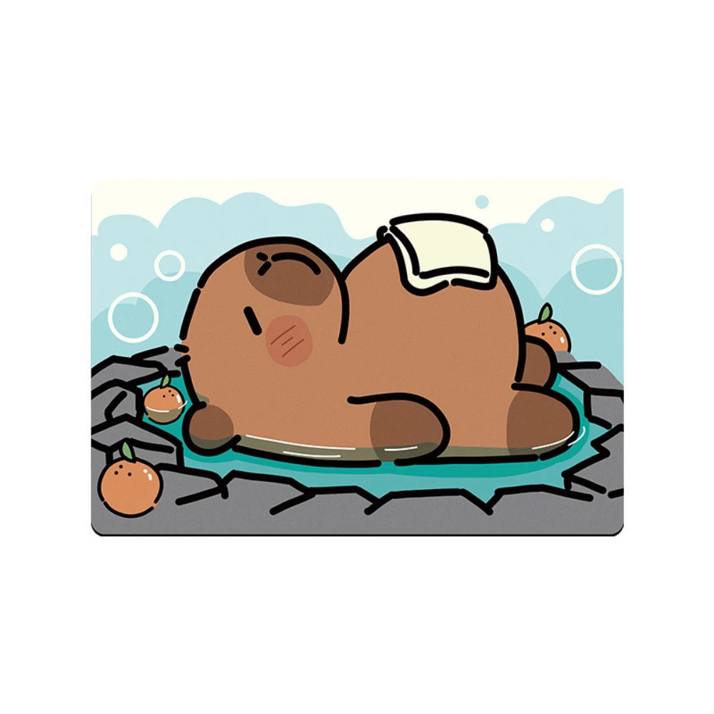 Capybara Bath Absorbent Bathroom Floor Mat – Anti-Slip Quick-Dry Diatom Mud Animal Rug for Bathroom, Entryway, or Kitchen