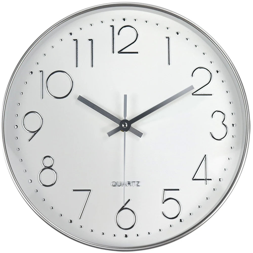 Marlow Minimalist Wall Clock with Tempered Glass Face