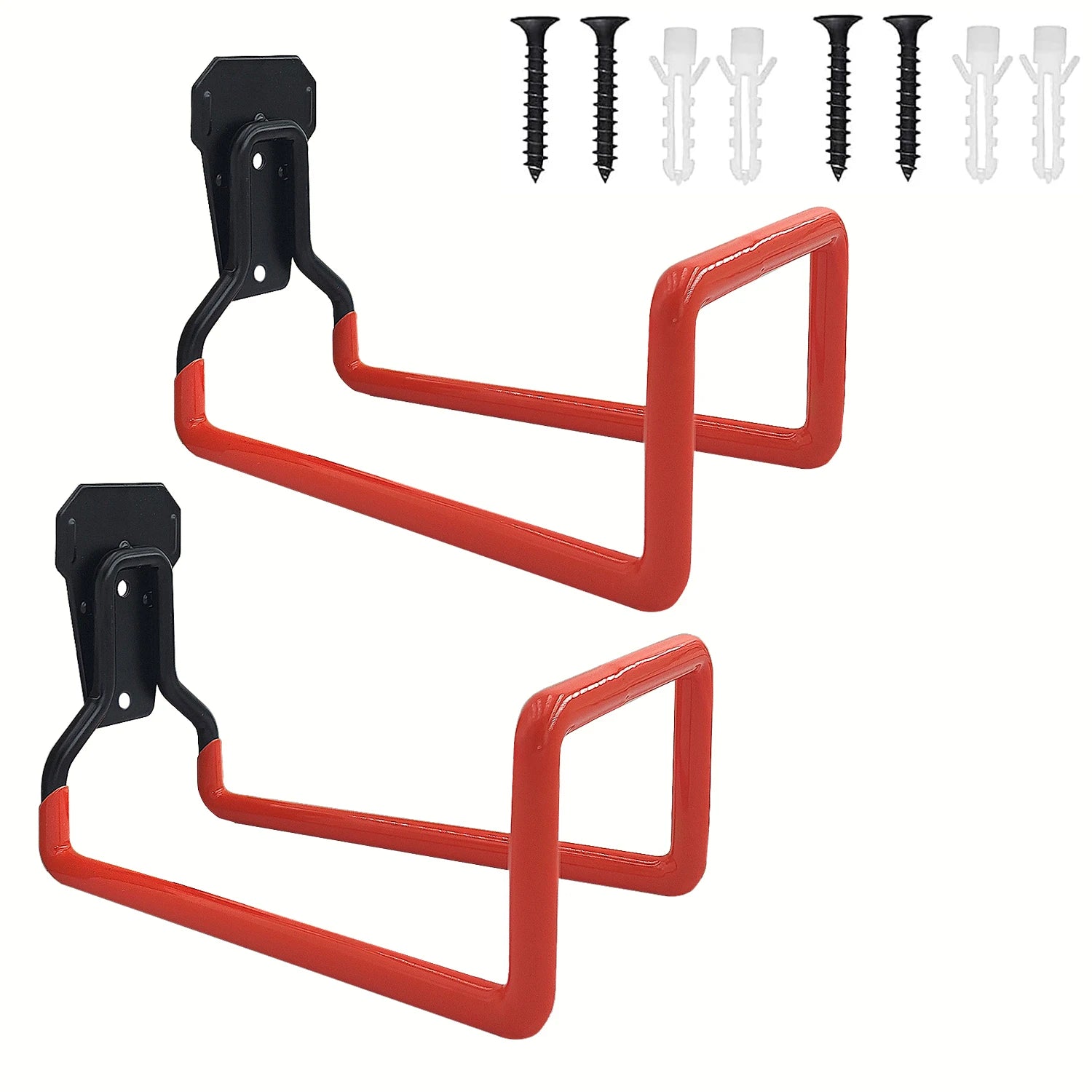Wall-Mounted Metal Hose Holder for Garden, Garage, or Shed