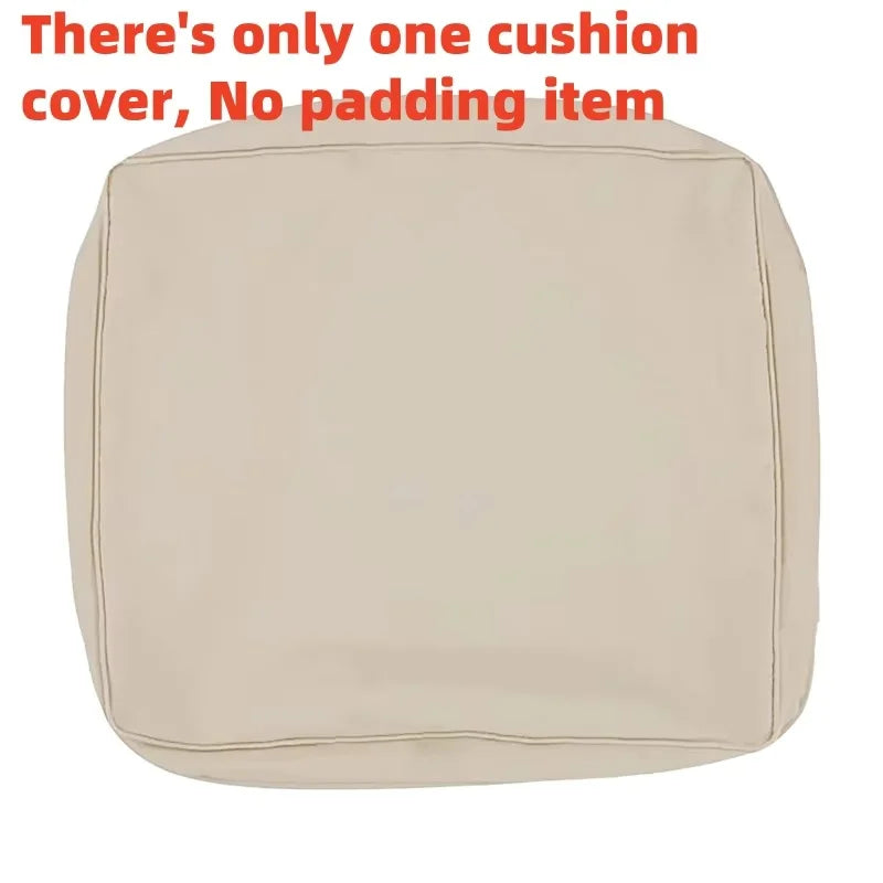 Outdoor Zippered Sofa Cushion Cover – Polyester, Multiple Sizes