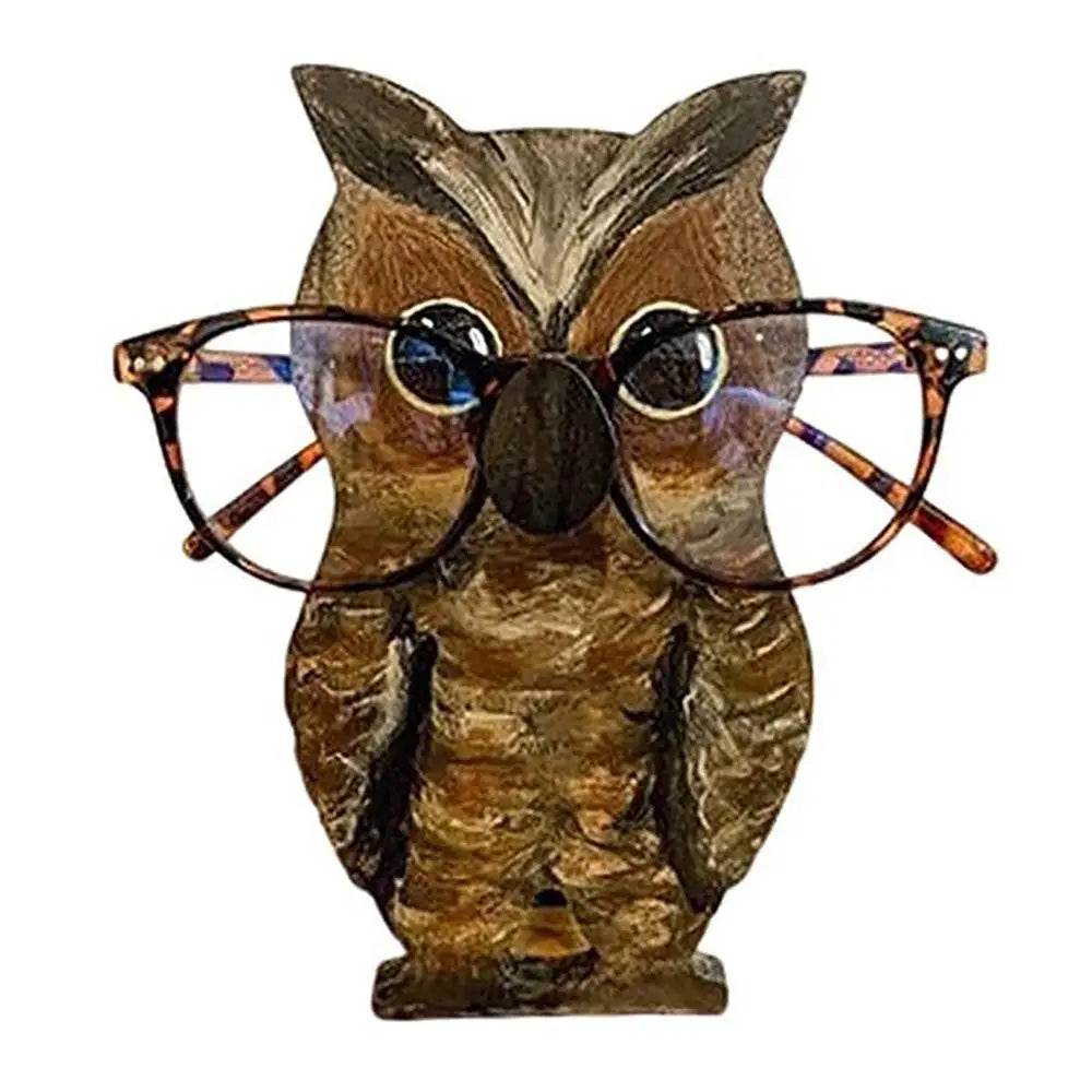 Whimsical Animal Wooden Eyeglasses Holder Stand