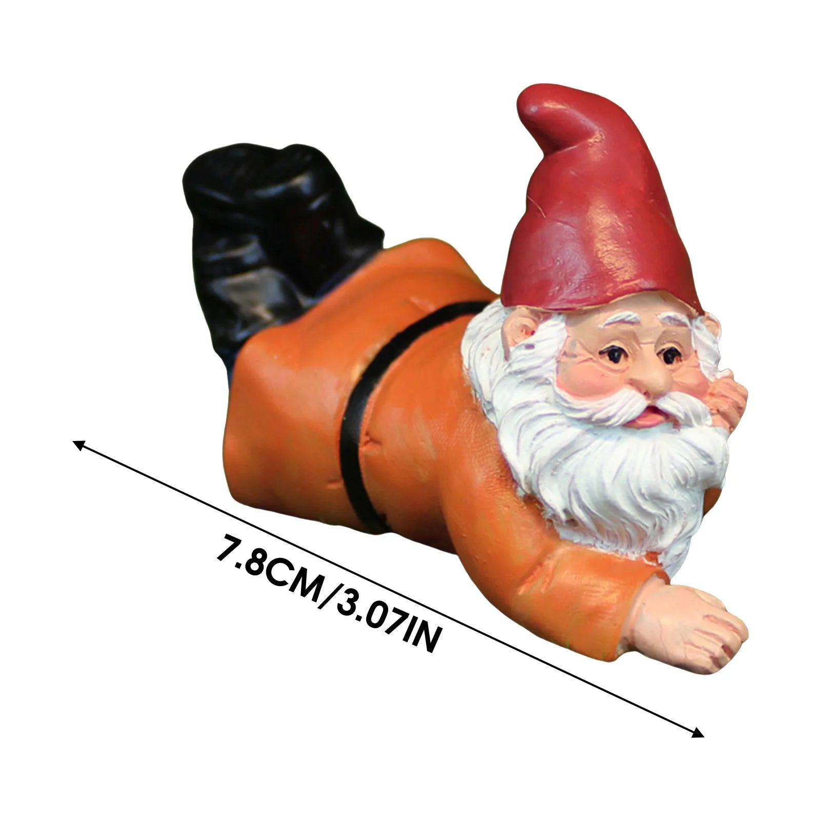 Mini Resin Garden Gnome Statue for Patio or Indoor Decor