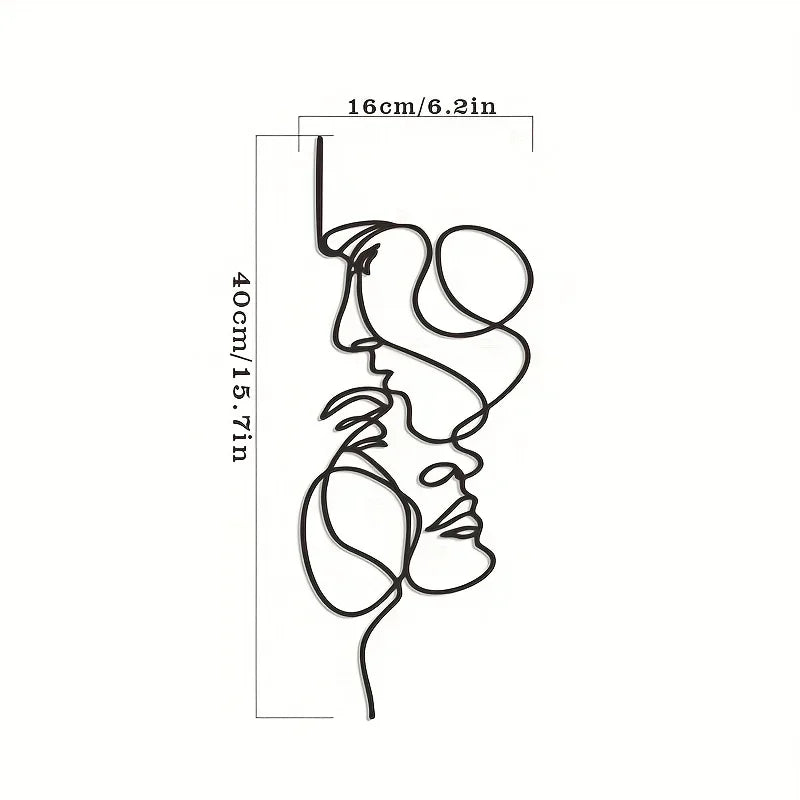 Calla Line Art Metal Wall Sculpture