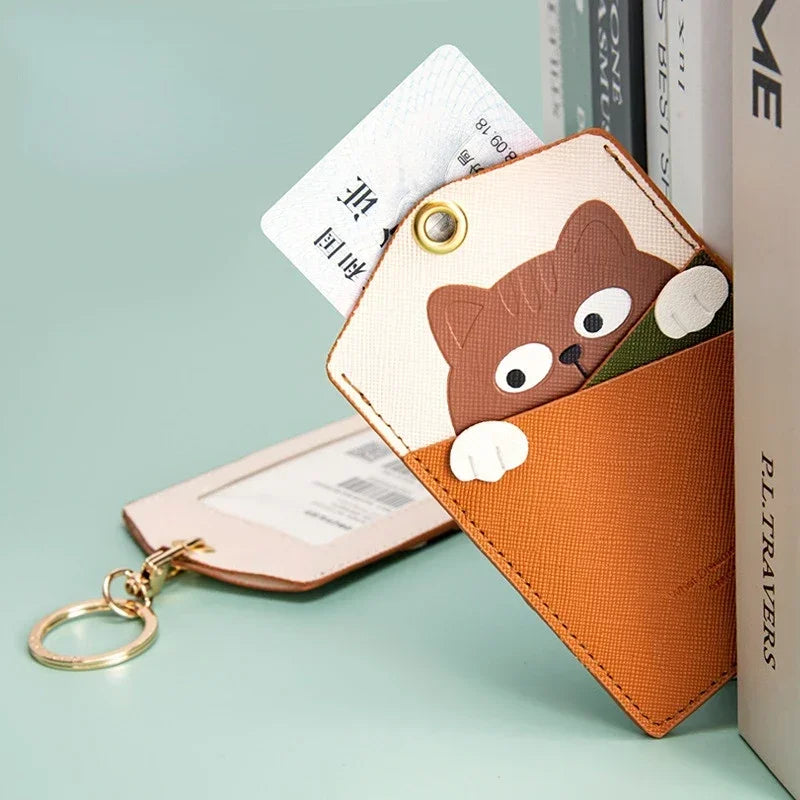 Meadow Animal Card Holder Keychain