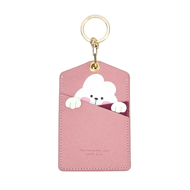 Meadow Animal Card Holder Keychain