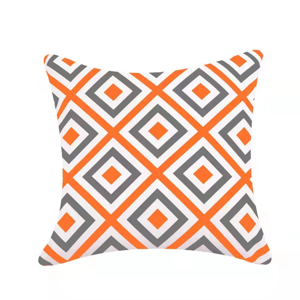 Modern Geometric Outdoor Cushion Covers – Splash Proof Oxford Cloth for Patio, Garden, or Terrace