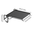 Foldable Over-Cabinet Shelf with Towel Bar for Small Kitchens & Bathrooms