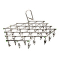 Folding Stainless Steel Drying Rack with 20 or 35 Clips