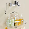 Hanging Aluminum Shower Caddy Basket with Hooks