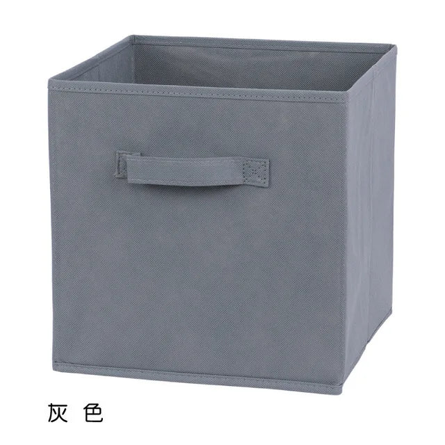Collapsible Cube Storage Bin for Closet and Shelf Organization