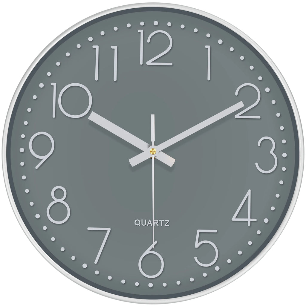 Marlow Minimalist Wall Clock with Tempered Glass Face