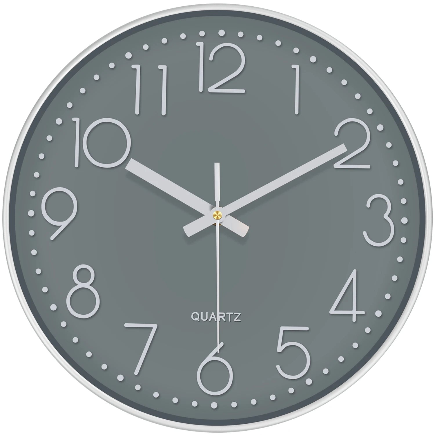 Marlow Minimalist Wall Clock with Tempered Glass Face