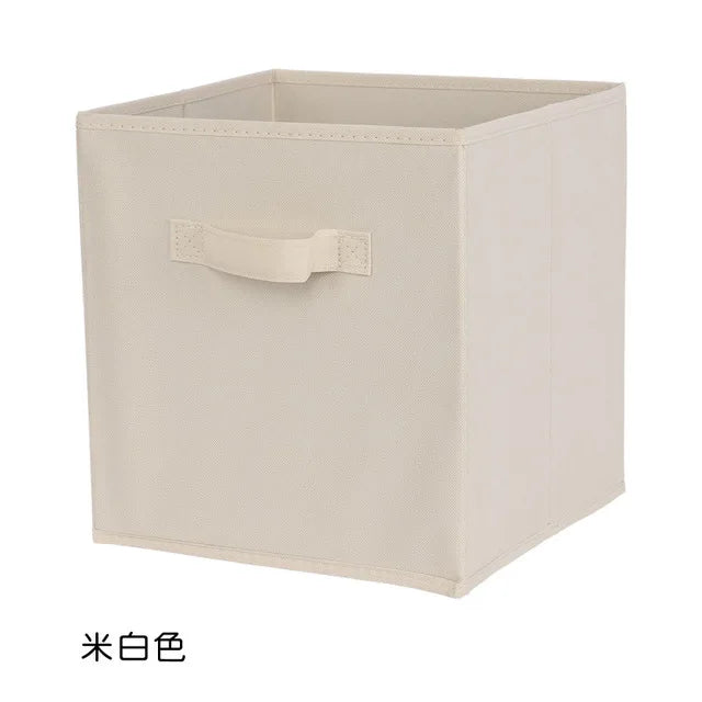Foldable Fabric Cube Storage Bin for Shelves, Closets & Playrooms