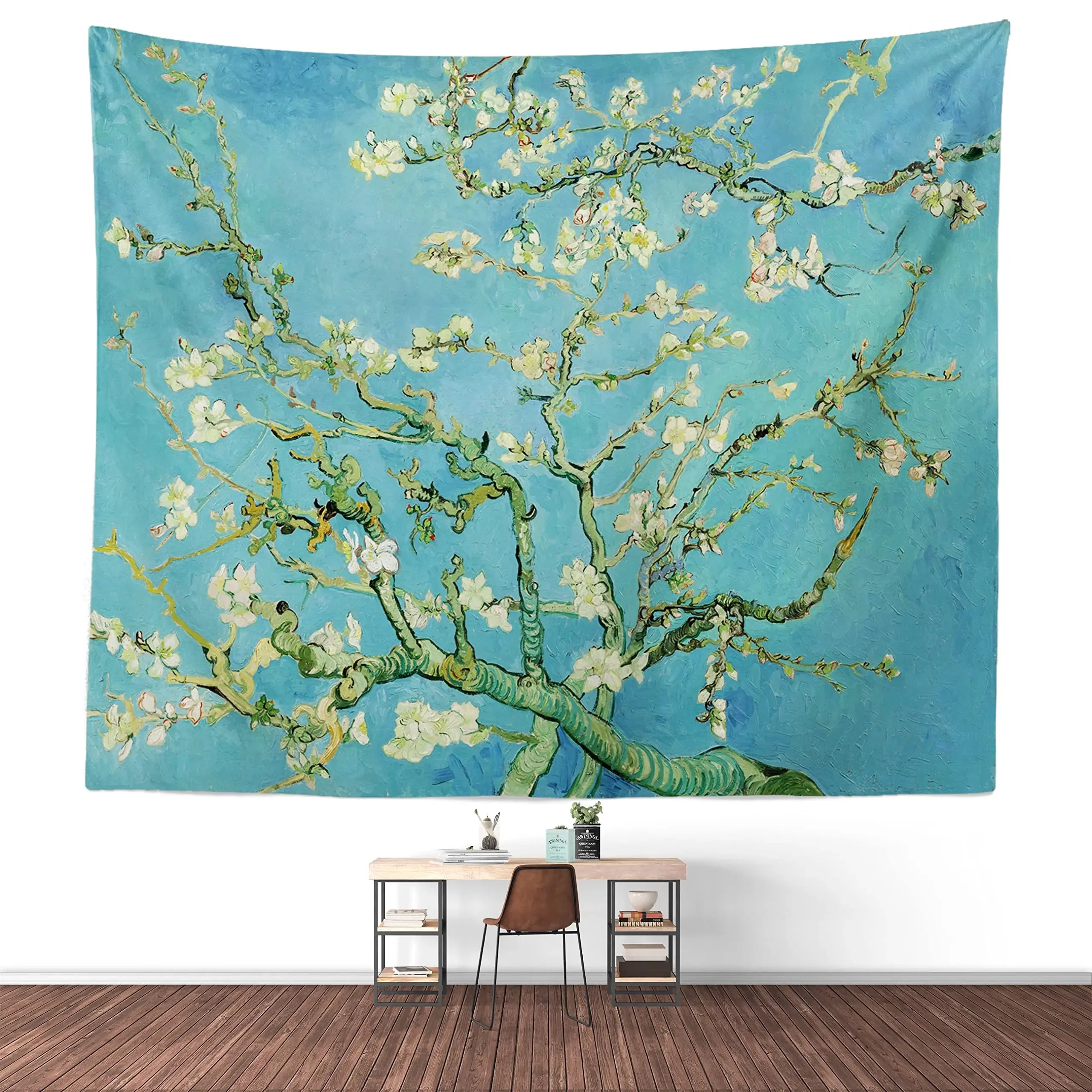 Van Gogh-Inspired Wall Tapestry – Artistic Polyester Hanging for Living Room or Bedroom