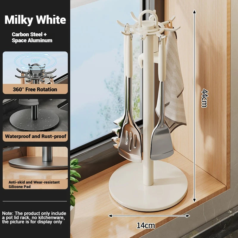 Rotating Utensil Holder Stand for Kitchen Countertop Organization