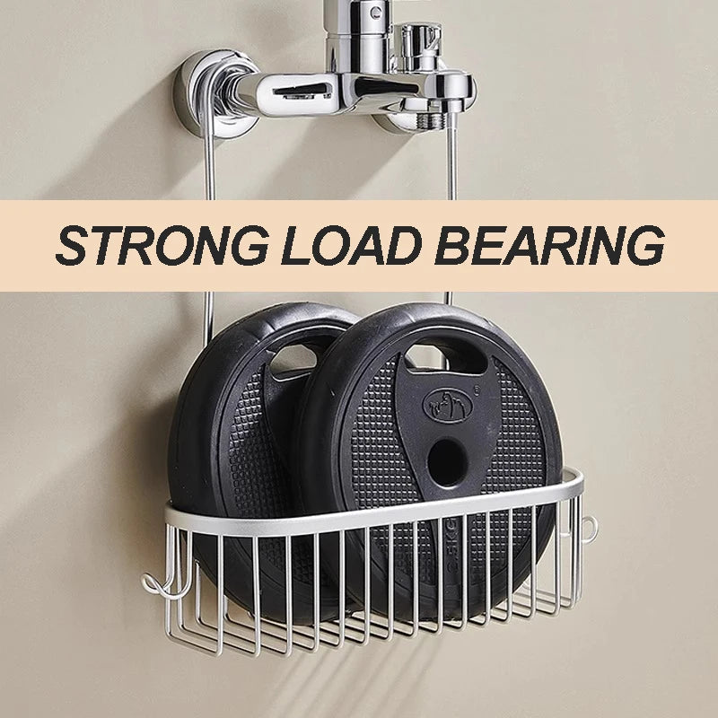 Hanging Aluminum Shower Caddy Basket with Hooks