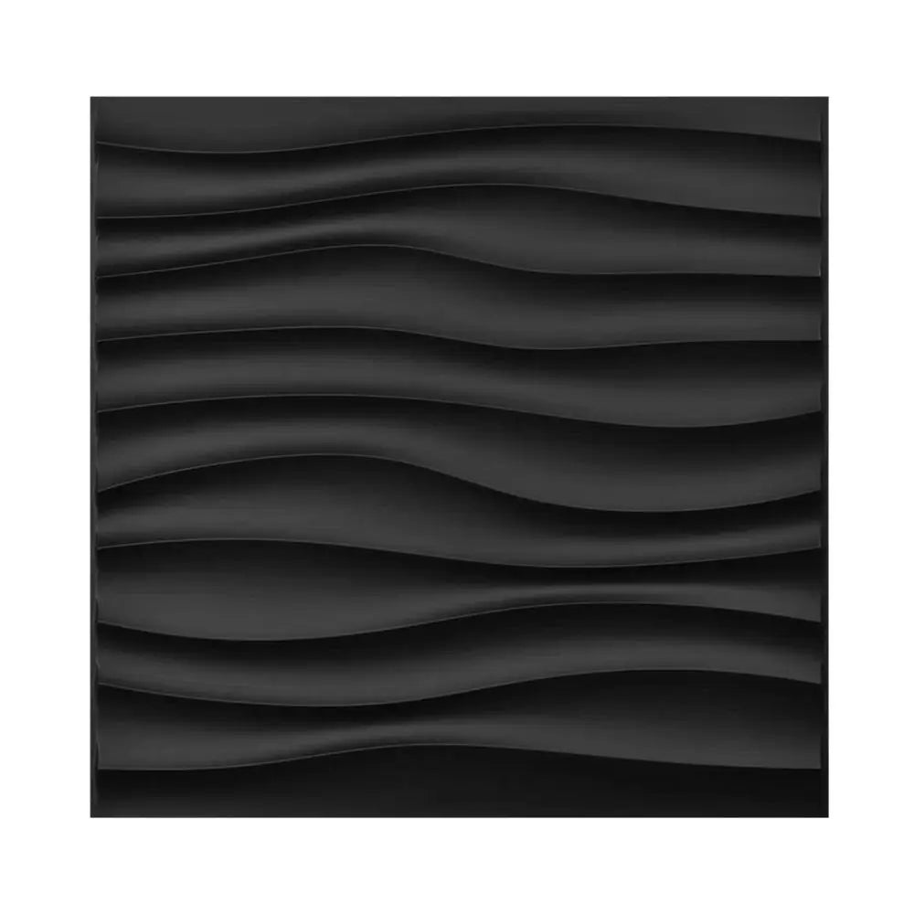 Diamond Design 3D Wall Panels – Modern Self-Adhesive Decorative PVC Tiles for Living Room & Bedroom Accent Walls, 30x30cm, Black or