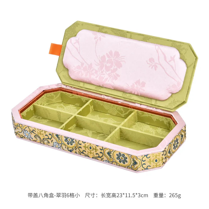 Floral Fabric Jewelry Trays for Bedroom or Vanity Organization