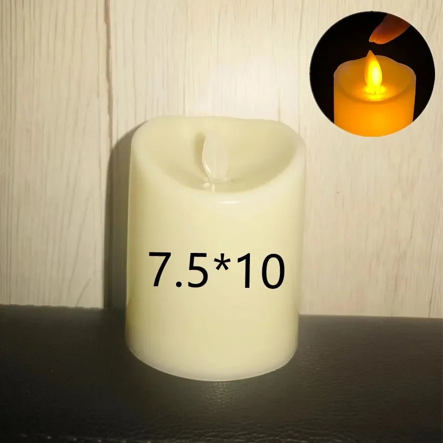 Flameless Flickering LED Pillar Candles for Cozy Home and Safe Ambiance