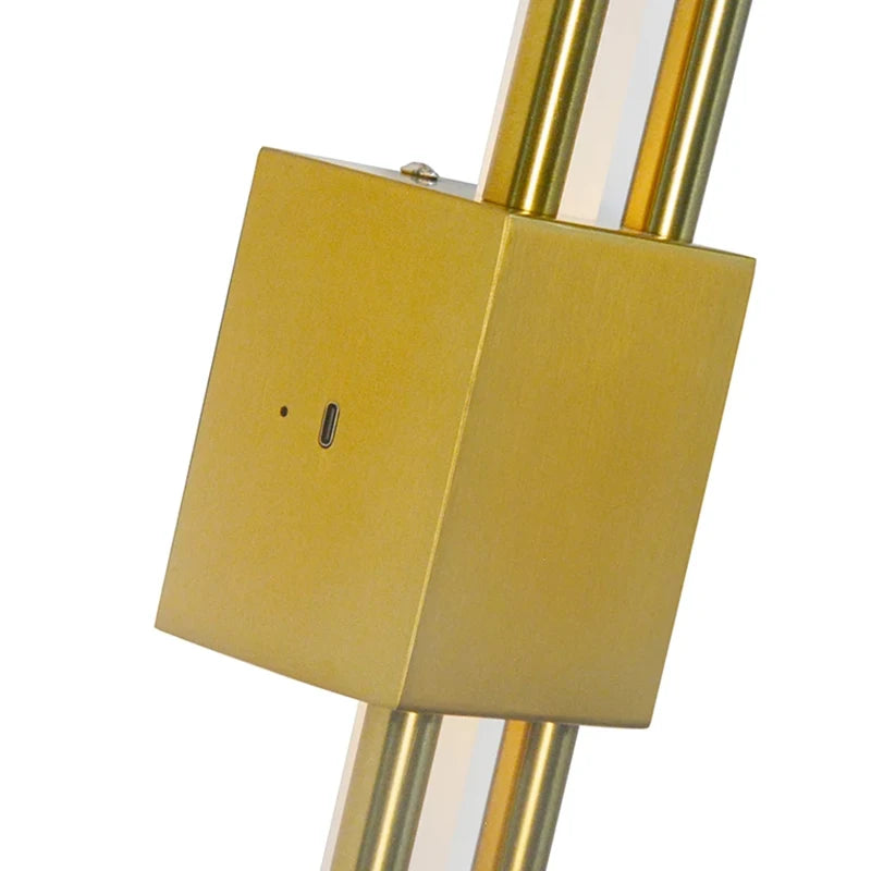 Asta Gold LED Wall Sconce Lamp for Bedroom or Living Room