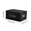 Collapsible Storage Bin with Side Open Doors & Wooden Lid – 20L/30L