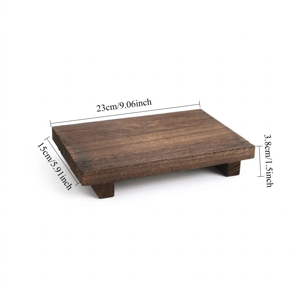 Rowan Charred Wood Bathroom & Vanity Tray