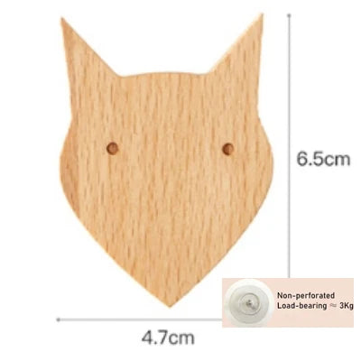 Woodland Animal Wooden Wall Hooks
