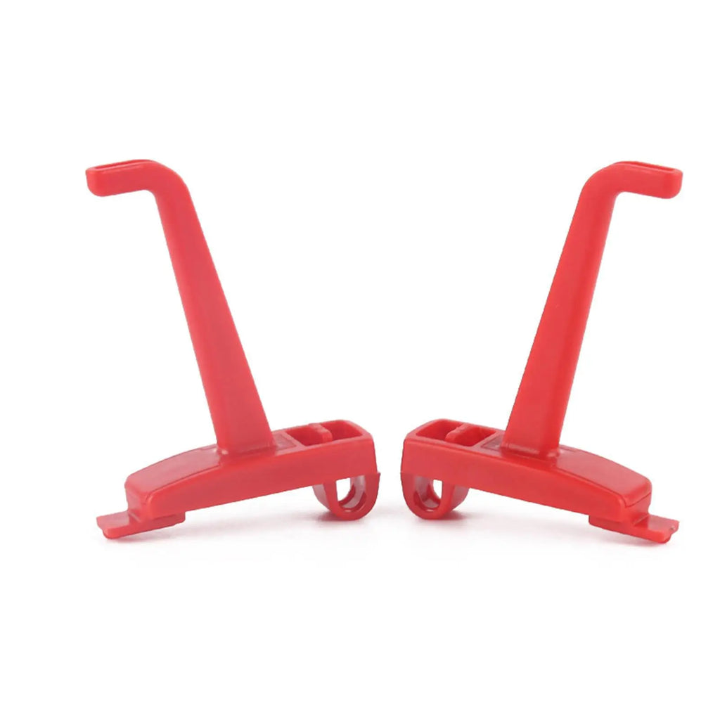 Set of 10 Red Pegboard Tool Hooks for Wrench and Hand Tool Organization in Garage or Craft Room