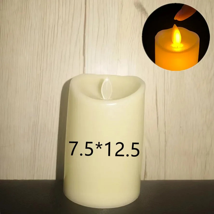 Flameless Flickering LED Pillar Candles for Cozy Home and Safe Ambiance