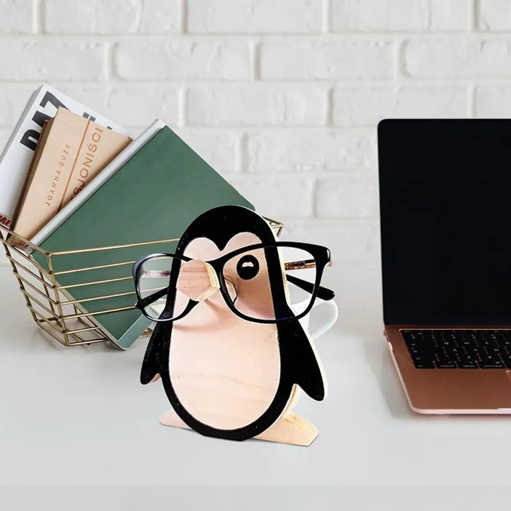 Whimsical Animal Wooden Eyeglasses Holder Stand