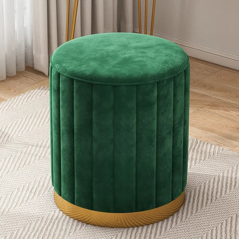 Marais Round Storage Ottoman Stool