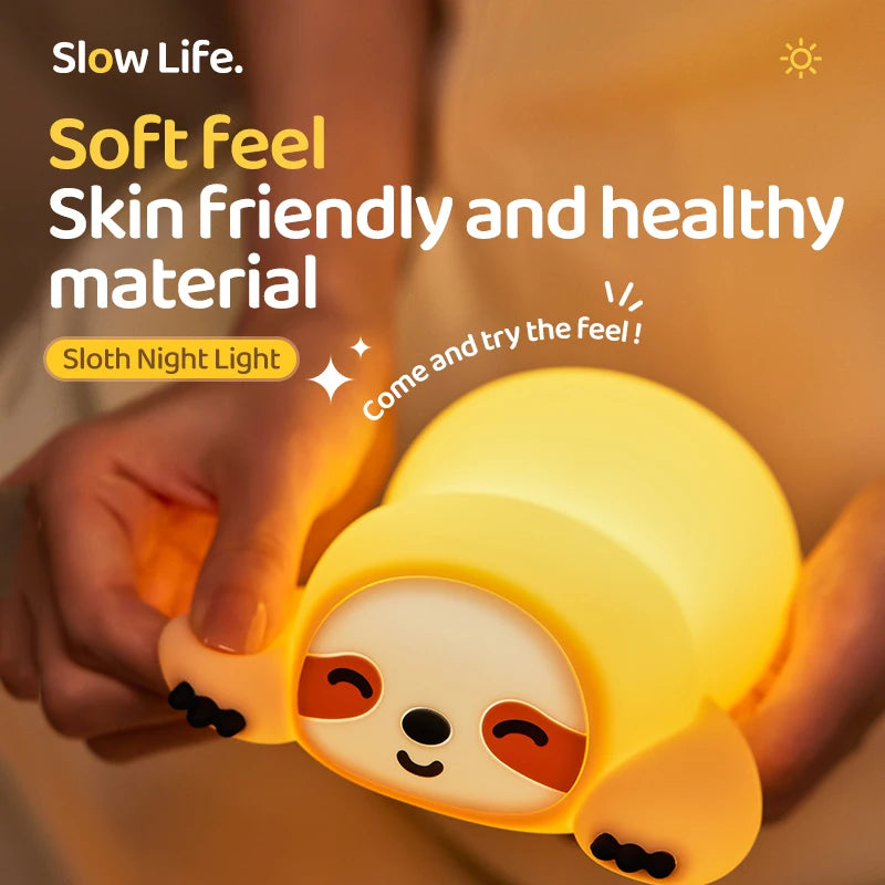Marlow Animal Silicone Night Light – Kids’ Bedside LED Lamp