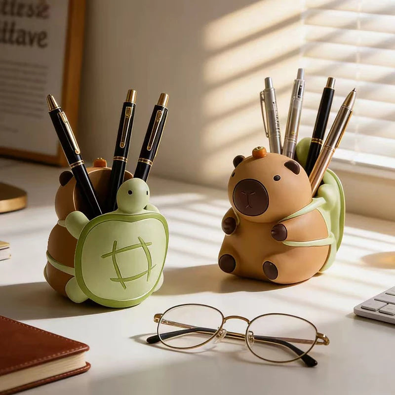 Campy Animal Resin Pen Holder for Desk or Home Office