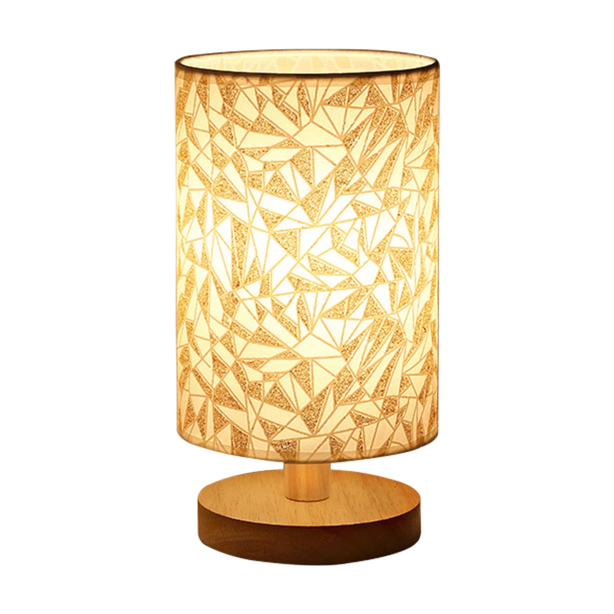 Harbor Cylinder USB Table Lamp with Linen Shade for Bedside & Nightstand Lighting