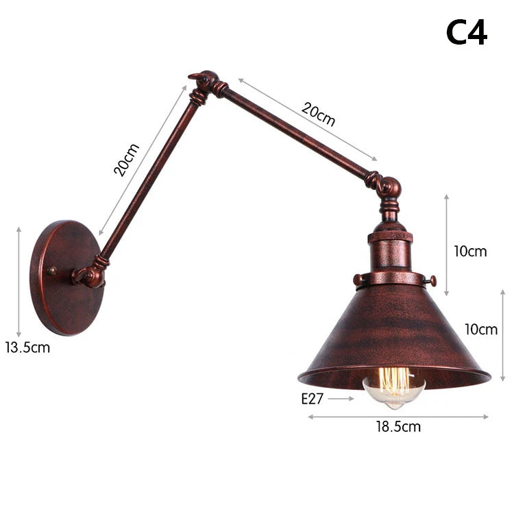 Arden Adjustable Long Arm Wall Sconce